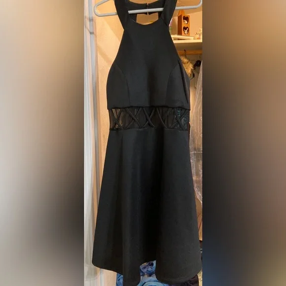 My Michelle black homecoming dress.